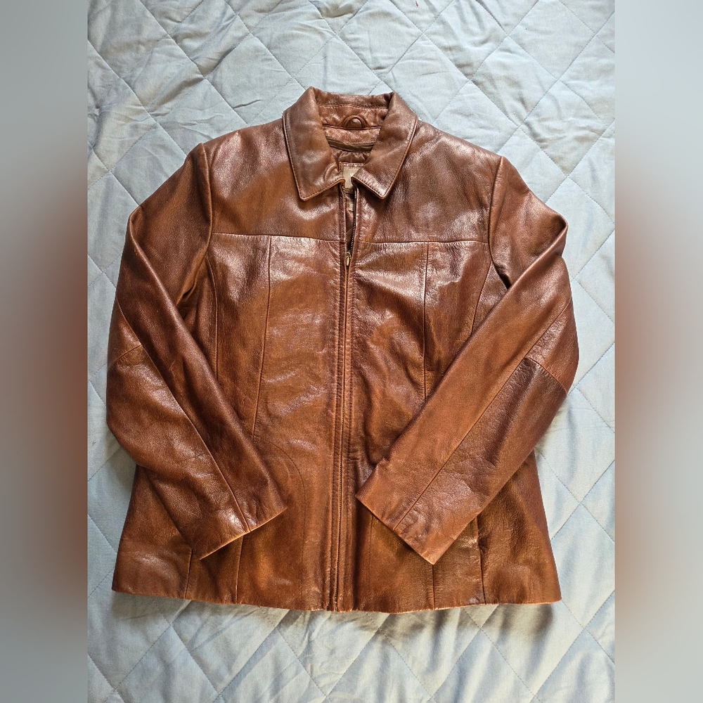 Women's Wilson Brown Leather Jacket